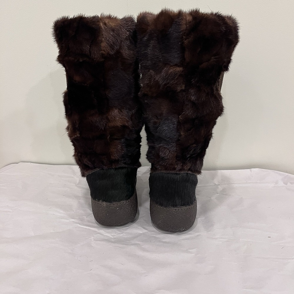 PAJAR WOMEN'S Brown SUEDE/ FUR WINTER BOOTS SIZE US 7.5 (38), EUC Italy - Picture 7 of 12